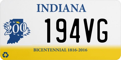 IN license plate 194VG