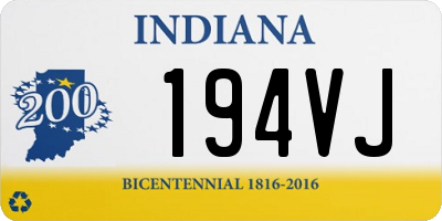 IN license plate 194VJ