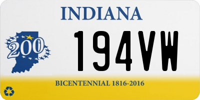 IN license plate 194VW