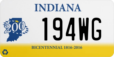 IN license plate 194WG