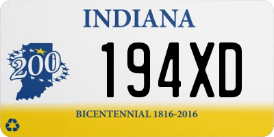 IN license plate 194XD