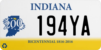 IN license plate 194YA