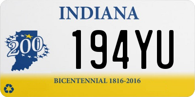 IN license plate 194YU