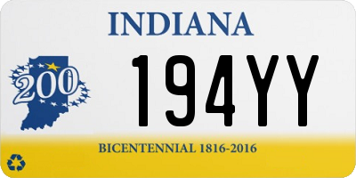 IN license plate 194YY