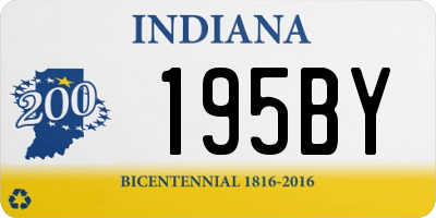 IN license plate 195BY