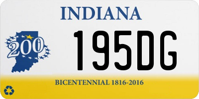 IN license plate 195DG