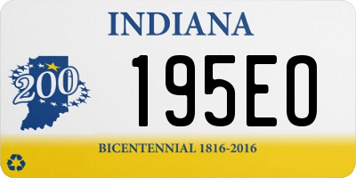 IN license plate 195EO