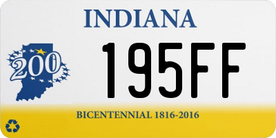 IN license plate 195FF