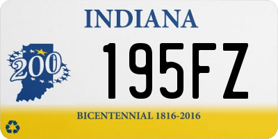 IN license plate 195FZ