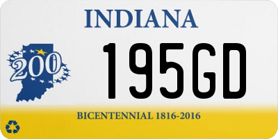 IN license plate 195GD