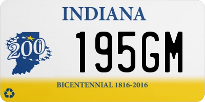 IN license plate 195GM