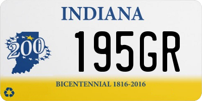 IN license plate 195GR