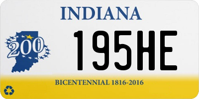 IN license plate 195HE