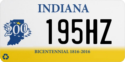 IN license plate 195HZ