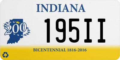 IN license plate 195II