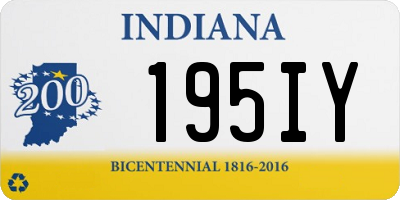 IN license plate 195IY