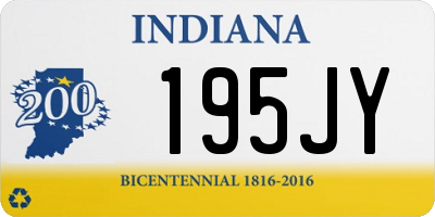 IN license plate 195JY