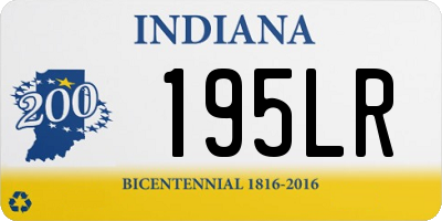 IN license plate 195LR