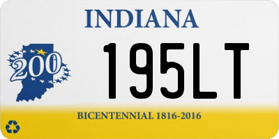 IN license plate 195LT