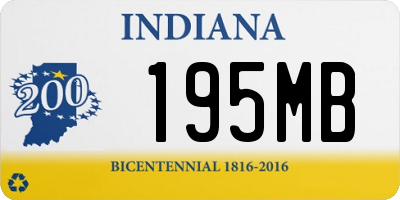 IN license plate 195MB