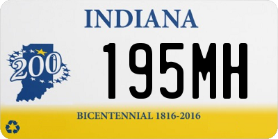 IN license plate 195MH