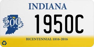 IN license plate 195OC