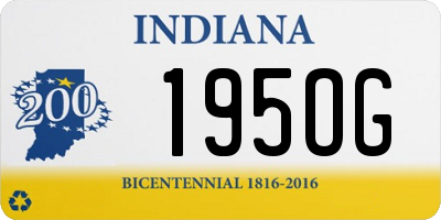 IN license plate 195OG