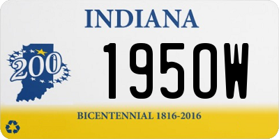 IN license plate 195OW