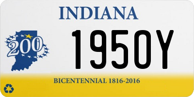 IN license plate 195OY