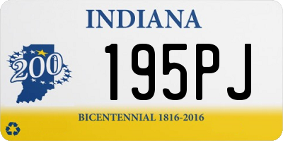 IN license plate 195PJ