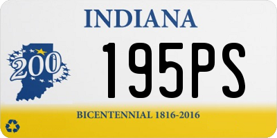 IN license plate 195PS