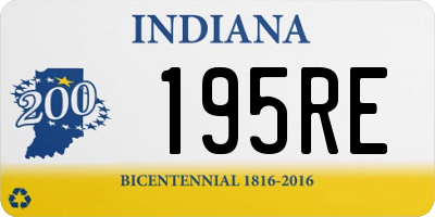 IN license plate 195RE