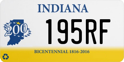 IN license plate 195RF