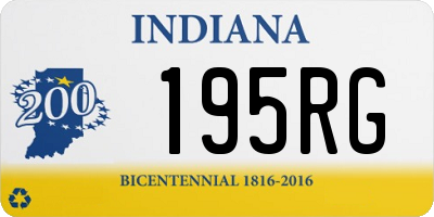 IN license plate 195RG