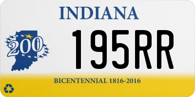 IN license plate 195RR