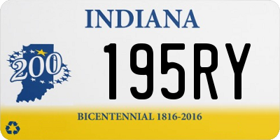 IN license plate 195RY