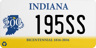 IN license plate 195SS