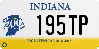 IN license plate 195TP