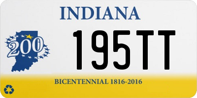 IN license plate 195TT