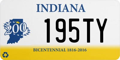 IN license plate 195TY