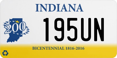 IN license plate 195UN