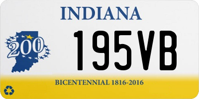 IN license plate 195VB