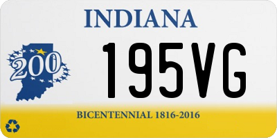 IN license plate 195VG