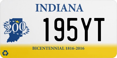 IN license plate 195YT