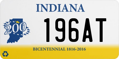 IN license plate 196AT