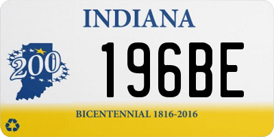 IN license plate 196BE