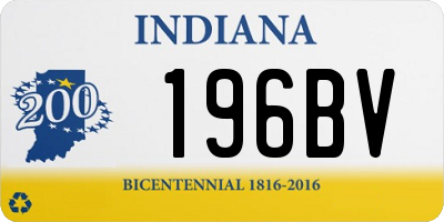 IN license plate 196BV