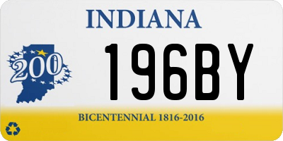 IN license plate 196BY