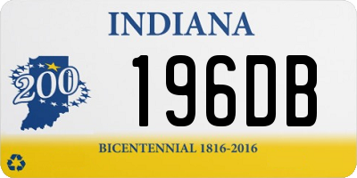 IN license plate 196DB