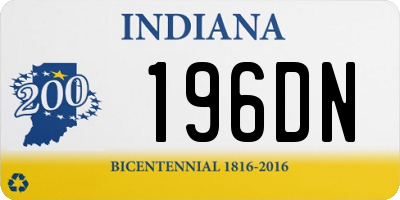 IN license plate 196DN